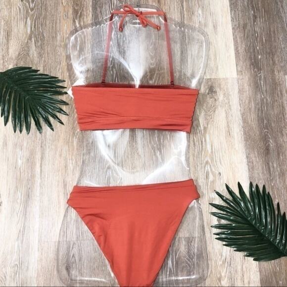 BECCA Bandeau Bikini Top & High Waist Bottom Small - Picture 6 of 13